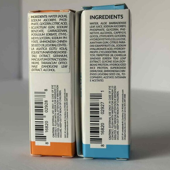 ArtNaturals Mini Serum Duo β Vitamin C + Hyaluronic β Brightening & Hydrating Se - Picture 3 of 4